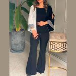 شلوار مشكي كرپ پاچه گشاد