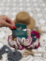 پک سه عددی کش مو‌   سرخابی /طلایی/ گلدار - Image 3