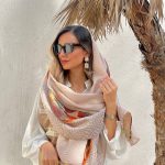 شال كرم نارنجي هفت و هشتي