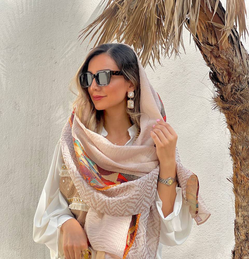 شال كرم نارنجي هفت و هشتي