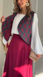 دامن مجلسی بغل پیلی دار وناز - Image 2