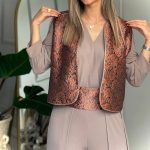 ست جلیقه و اورال هوری (مسی گلبهی)