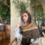 شال طرحدار پاییزه-زمستانه