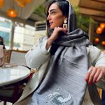 شال تافته طوسي  با اكسسوري دو اسب