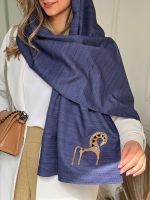شال تافته با اکسسوری اسب چوبی - Image 3