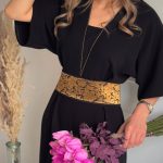 اورال مجلسی کرپ مشکی روژه