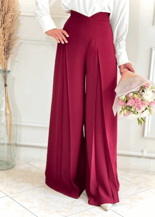 شلوار شلر زرشکی