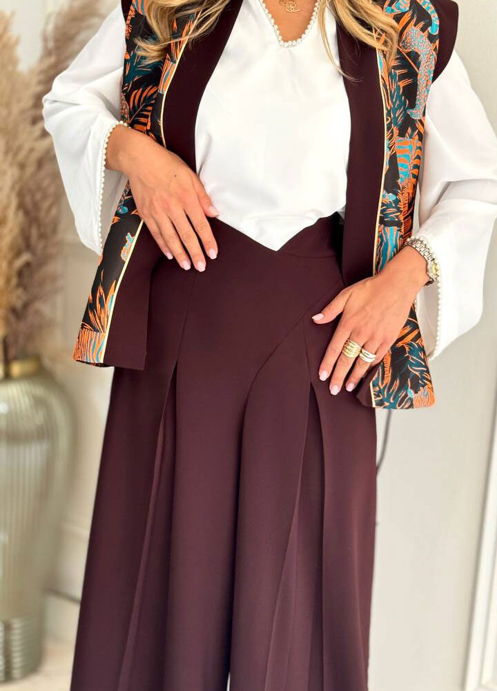 شلوار شلرقهوه ای